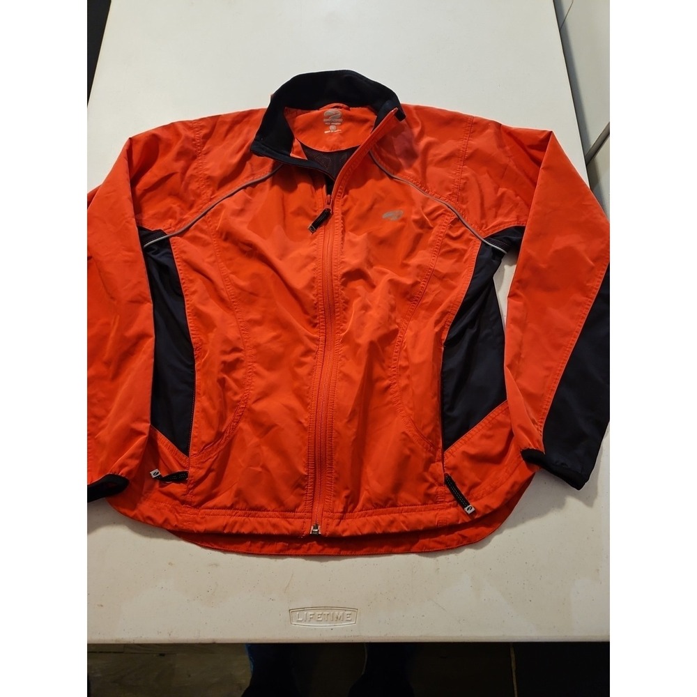 Brooks Jacket Womens Medium Thin Reflective Running Jacket Ex. Condition (A1220)